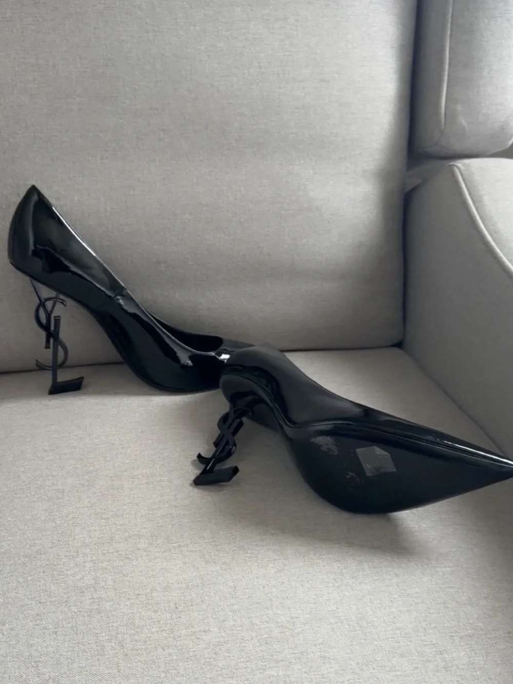 SAINT LAURENT patent 
Leather Opyum Pumps 110 - Picture 4 of 6